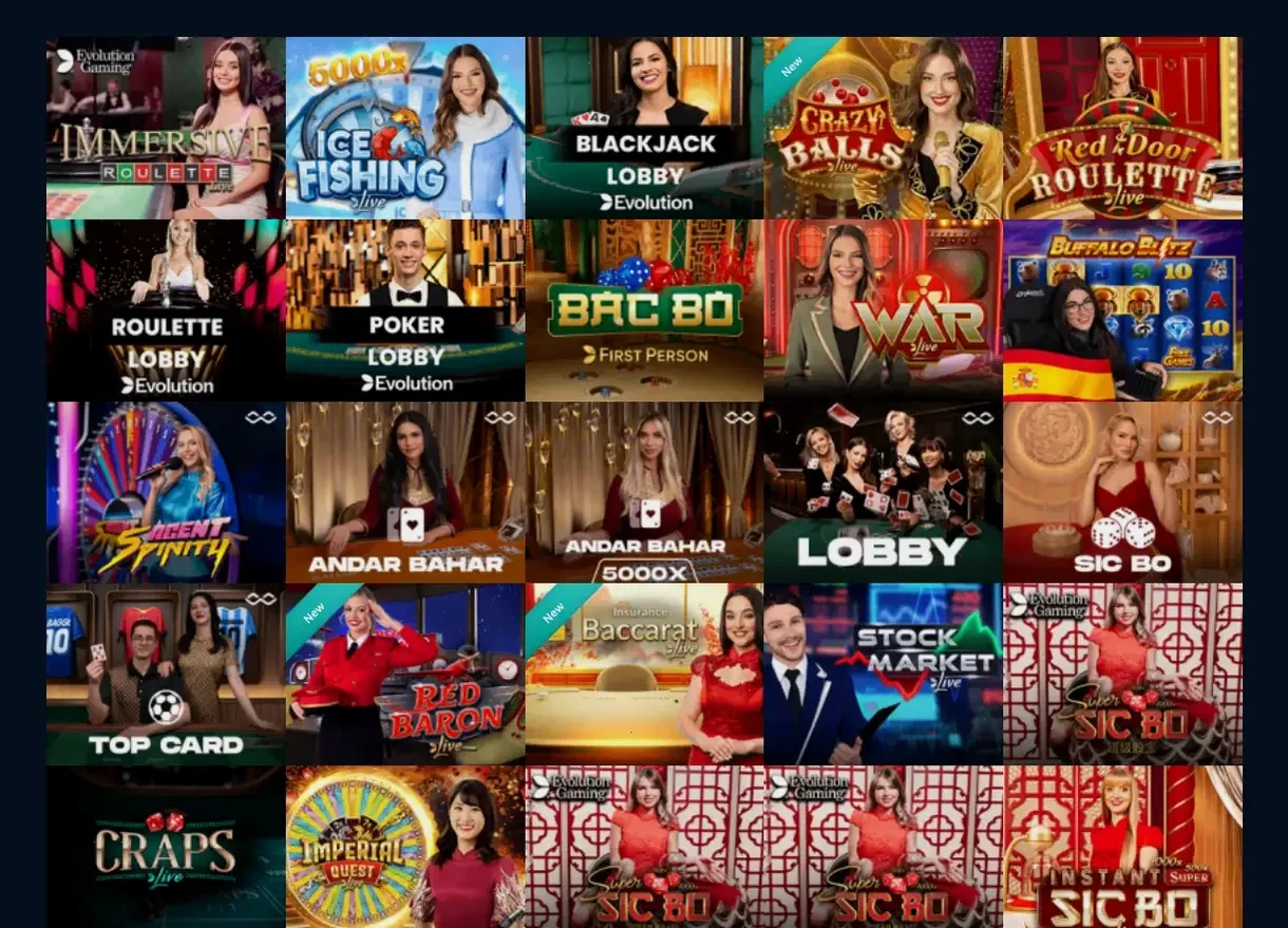 Pelican Casino Live Dealer Bereich